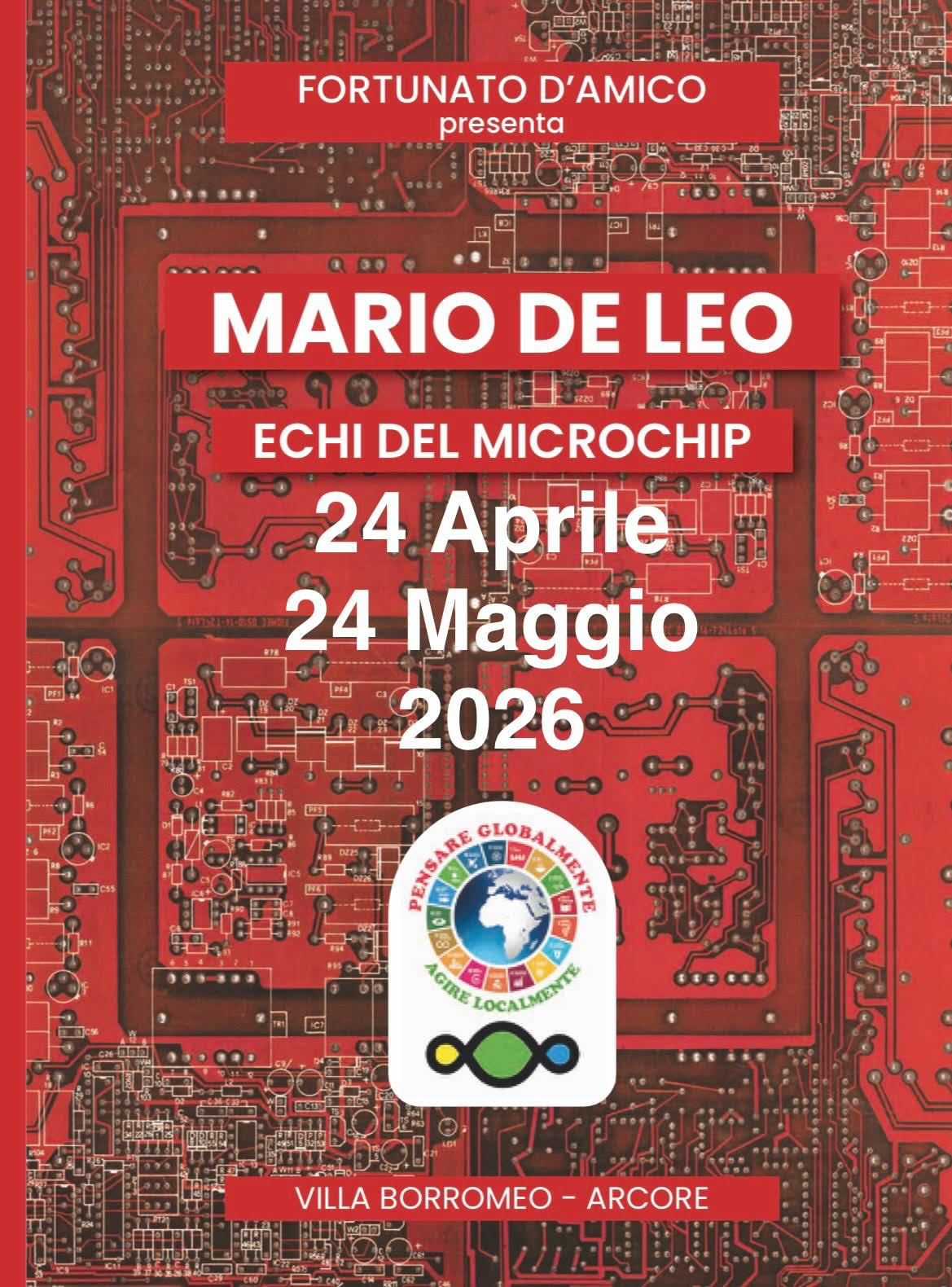 Invito Mostra Mario De Leo - Echi del microchip